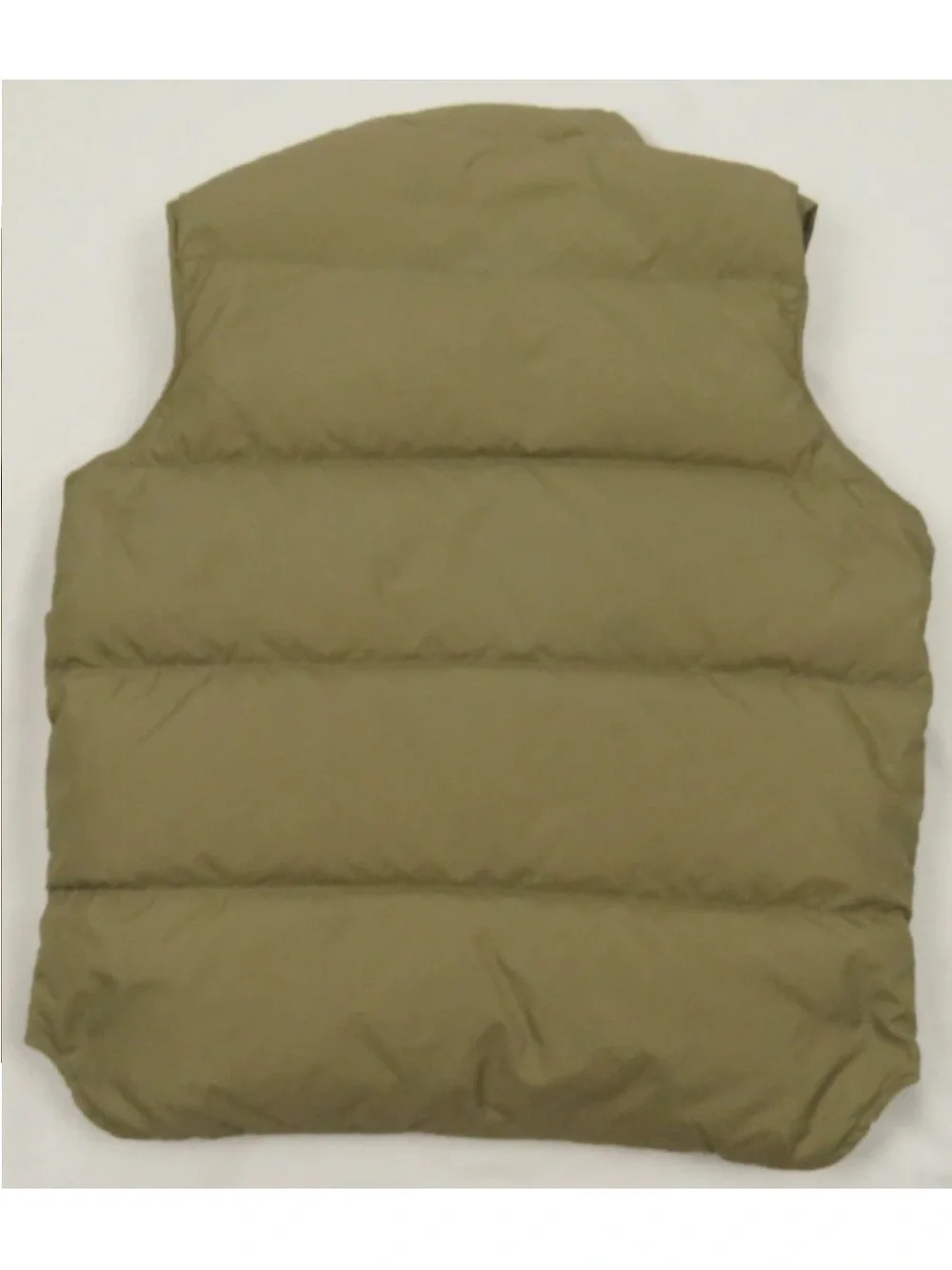 Vintage LL Bean Goose Down Tan Mens Full Zip Puffer Vest Coat Jacket Made In USA